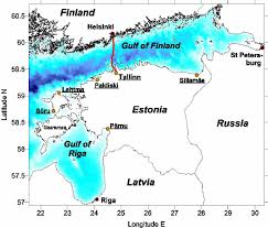 Map Of The Northeastern Baltic Sea Area Including The Gulf