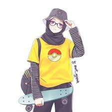 Foto animasi anak tomboy : Kartun Muslim Lelaki Anima