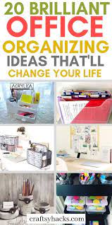 40 Creative Office Organization Ideas Small Office Organization Desk Organization Office Diy Office Organization