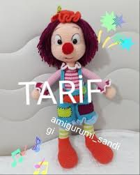 Palyaco Amigurumi Yapilisi Elisi Deryasi Hobi Sayfasi Elisi Deryasi Hobi Sayfasi Amigurumi Amigurumi Modelleri Amigurumi Oyuncak Bebek