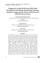 .kerja peserta didik (lkpd) dapat berupa panduan untuk latihan, pengembangan aspek kognitif a. Pdf Penggunaan Lembar Kerja Siswa Lks Untuk Menigkatkan Hasil Belajar Kognitif Materi Bangun Ruang Sisi Lengkung Pada Peserta Didik Kelas Ix B Smp Xyz Sentani Papua Using Student Worksheets To Increase Cognitive Achievement