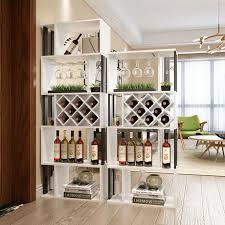 Floor Standing Wine Cabinet Household Partition Cabinet Simple And Creative Bar Counter Wine Rack Display Cabinet You can hang our stainless steel option on the wall or place it on a shelf.
