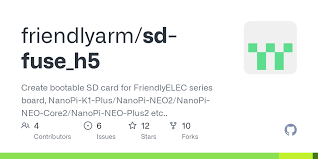 Fast make bootable sd card. Github Friendlyarm Sd Fuse H5 Create Bootable Sd Card For Friendlyelec Series Board Nanopi K1 Plus Nanopi Neo2 Nanopi Neo Core2 Nanopi Neo Plus2 Etc