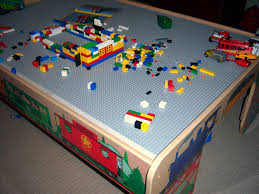Andy S Train Table Is Now A Lego Table Lego Table Lego Table Diy Lego Kids Room