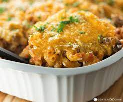Cheesy Macaroni And Beef Casserole Recipe Cheesy Macaroni Taco Mac And Cheese Beef Recipes