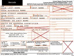 How To Fill Out The Us Post Office Customs Form Military Care Package Army Care Package Soldier Care Packages