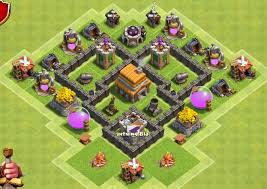 Maybe you would like to learn more about one of these? Kumpulan Base Town Hall 4 Clash Of Clans War Hybrid Trophy Farming Gaming Tutorial Pedia