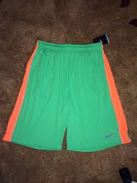 Black And Orange Nike Shorts Nwt Size L Large Nike Basketball Training Short Mens 519501 Shorts Green Orange Nike Shorts Gym Shorts Womens Nike Basketball Sports Picks