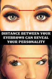 Distance Between Your Eyebrows Can Reveal Your Personality In 2020 Beauty Tutorials Face Reading Eyebrows