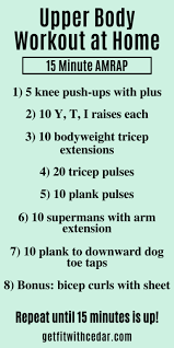 How do i have an upper body calisthenics workout? Unique And Fun 15 Minute Upper Body Workout At Home For Beginners No Equipment Needed Get Fit With Cedar