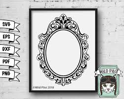 Frame Svg Decorative Frame Svg File Ornate Frame Clipart Etsy Monogram Frame Frame Clipart Decorative Monogram