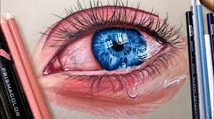 Crying eyes drawing step by pictures of sad cartoon tumblr anime. Realistic Crying Eye Drawing Youtube