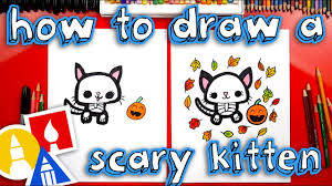 You can edit any of drawings via our online image editor before downloading. How To Draw A Cute Scary Kitten Skeleton Youtube