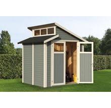 Geratehaus Konsta Studio Set 2 Mit Fussboden Und Anbauschrank 290 X 202 Cm Hellgrau Bei Hornbach Kaufen Haus Fussboden Gartenhaus Bauen