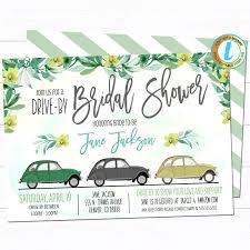 Drive By Bridal Shower Parade Invitation Virtual Wedding Etsy In 2020 Wedding Party Invites Bridal Party Invitations Bridal Shower Party Invitations