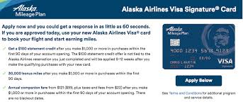 It earns 3 miles per dollar spent on eligible alaska airlines purchases and 1 mile for all other purchases. 30 000 Miles 100 Welcome Offer On The Alaska Airlines Visa