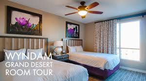 Top las vegas hotels with suites. Las Vegas Wyndham Grand Desert 2 Bedroom Suite Hotel Room Tour Youtube