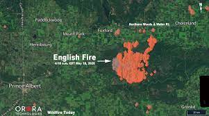 Airport type h location official name prince albert (fire centre) heliport technical data icao code cal6 airport code iata code features of the. The English Fire Burns Over 71 000 Acres East Of Prince Albert Saskatchewan Wildfire Today