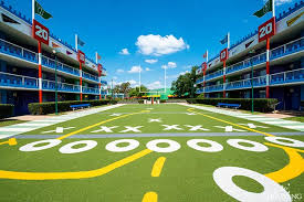 Get in the game at this resort hotel that salutes the world of competitive sports, including baseball, basketball, football, surfing and tennis. Disney All Star Sports Resort