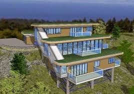 Mountain Home Design Ideas In 2020 House Architecture Design Sloping Lot House Plan Waterfall House