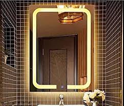 The ability of a mirror to reflect both natural and artificial light makes a bathroom look more spacious. Buy Venetian Image Wall Mounted Led Mirrors Modern Led Lighted Bathroom Mirror Rectangle Touch Wall Mirror With Lights Contemporary Light Up Bathroom Vanity Mirror With Lights 30w X 42h Inch Yellow
