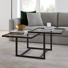 Chattahoochee Two Tier Coffee Table In 2020 Bronze Coffee Table Coffee Table Square Glass Coffee Table