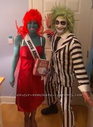 After lots of trial and error, i ended buying fairy wing from the. Crazy Creative Beetlejuice And Miss Argentina Couple Costume With Props