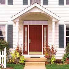 New Portico For Your Home By Wendel Home Center Prlog Exterior Doors Red Front Door Front Door Entryway