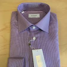 Eton Purple Contemporary Fit Sz 40eu 15 34 Us Boutique