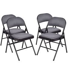 Check out our folding chair selection for the very best in unique or custom, handmade pieces from our furniture shops. Costway Fabric Padded Folding Chair Set Of 4 Walmart Com Walmart Com