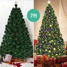 Maybe you would like to learn more about one of these? Goplus 6ft Artificial Christmas Tree Pre Lit Optical Fiber Tree 8 Flash Modes W Ul Certified Warm White Electrodeless Led Lights Metal Stand Trees Seasonal Decor Fcteutonia05 De
