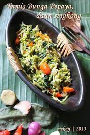 Tumis Bunga Pepaya Daun Singkong Dan Teri Makanan Dan Minuman Resep Makanan Resep Masakan Indonesia