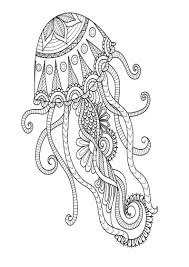 Mindfulness Coloring Jellyfish Mandala Coloring Pages Mandala Coloring Animal Coloring Pages