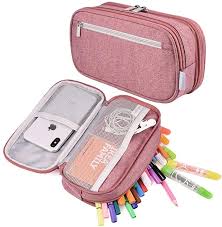 Amazon Com Pencil Case Large Capacity Pen Case Pencil Bag Pouch Marker Holder Travel Make Up Cosmetic Bag Wi In 2020 School Pencil Case Big Pencil Cases Pencil Bags