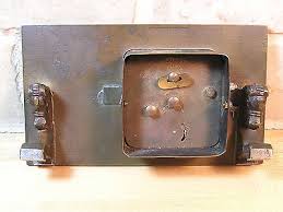 Scarce and Unusual Bronze Semca Desk Clock AJ Bayer Company Los Angeles  1920's