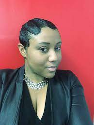 Fingerwaves On Short Relaxed Hair Setting Lotion Is Used Not Gel Finger Wave Hair Hair Waves Short Relaxed Hairstyles