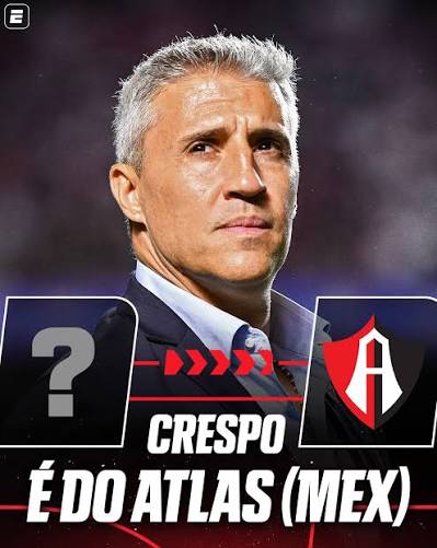 &Eacute; OFICIAL! CRESPO TEM UM NOVO CLUBE! O Atlas, do M&eacute;xico, acaba de anunciar a contrata&ccedil;&atilde;o do treinador argentino, ex-S&atilde;o Paulo. Vai brilhar, f&atilde;s de esportes? Os mexicanos acertaram na escolha? #FutebolNaESPN #