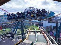 Ride the world's first looping coaster suspended over water at blackpool pleasure beach prepare for an exhilarating infusion of the elements, soar to amazing heights. Icon Mack Coaster Passing Over Steeplechase Tracks In Blackpool Pleasure Beach Today Rollercoasters