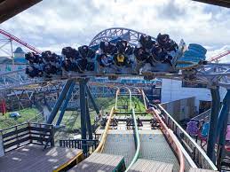 Steeplechasethe steeplechase at pleasure beachblackpool pleasure beachlocationblackpool the steeplechase is a three tracked racing roller coaster at blackpool pleasure beach, england. Icon Mack Coaster Passing Over Steeplechase Tracks In Blackpool Pleasure Beach Today Rollercoasters