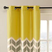 Intelligent Design Yellow Curtains For Living Room Modern Contemporary Grommet Room Darkening Room Darkening Curtains Yellow Curtains Bedroom Yellow Curtains
