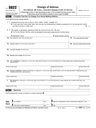 Contact the irs via the phone number on the letter for the fastest results. Form 8822 Fill Out And Sign Printable Pdf Template Signnow