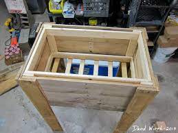 How To Build A Cooler Stand Free Wood Pallets Boards Free Wood Pallets Pallet Cooler Wood Pallets