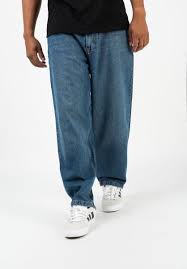Baggy pants is a fad in the wigger community where they were cloths a couple of sizes bigger. Baggy Reell Jeans In Fadedmidblue For Men Titus