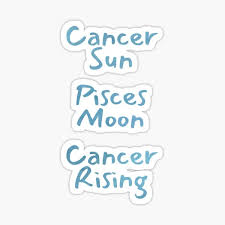 They are looking for different ways to. Cancer Sun Pisces Moon Sagittarius Rising Text Sticker By Leomooncreates Redbubble