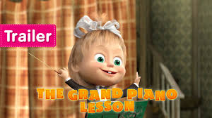 The piano teacher has a more ominous lesson: Masha And The Bear The Grand Piano Lesson Trailer Youtube