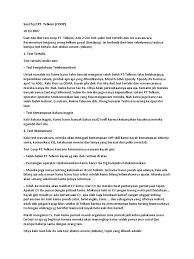 .telkom sandhy putra, dengan pilihan ganda : Soal Test Pt Telkom