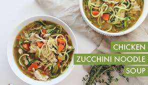 Gluten Free Chicken Zucchini Noodle Soup Video Easy Spiralizer Recipes Spiralizer Recipes Chicken Zucchini