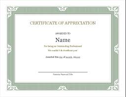 Award Certificate Templates Word - bombaynights.info