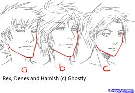 Male Manga Jaw Variations Manga Drawing Guy Drawing Drawing Tutorial