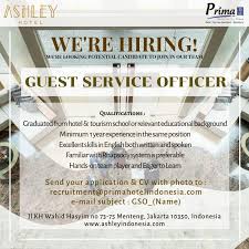 Tersedia loker untuk berbagai kalangan dari lulusan sma, smk, fresh graduate. Ashley Hotel Jakarta Hhrma Hotel Job Vacancy Indonesia